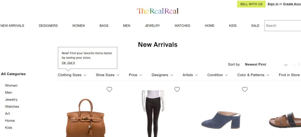 Best Online Clothing Stores TheRealReal