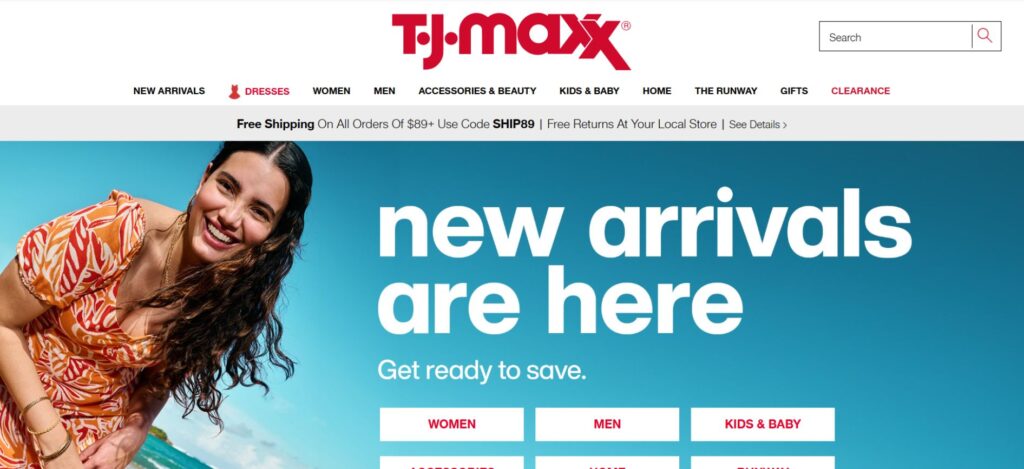 Best Online Clothing Stores T.J.Maxx