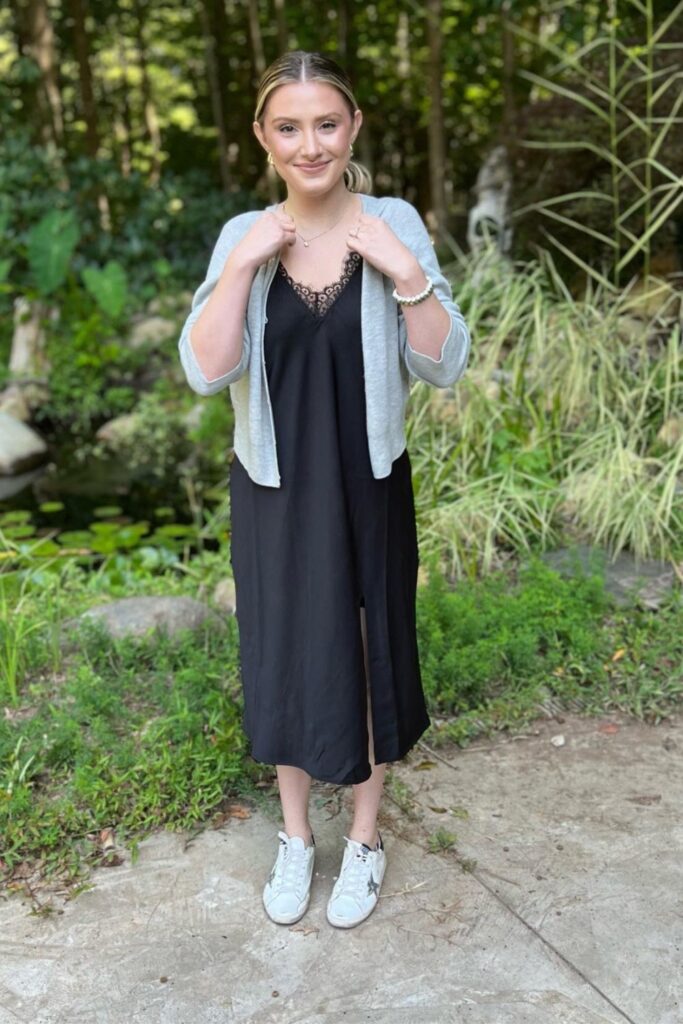 Ways to Wear a Slip Dress Swap Heels for Sneakers