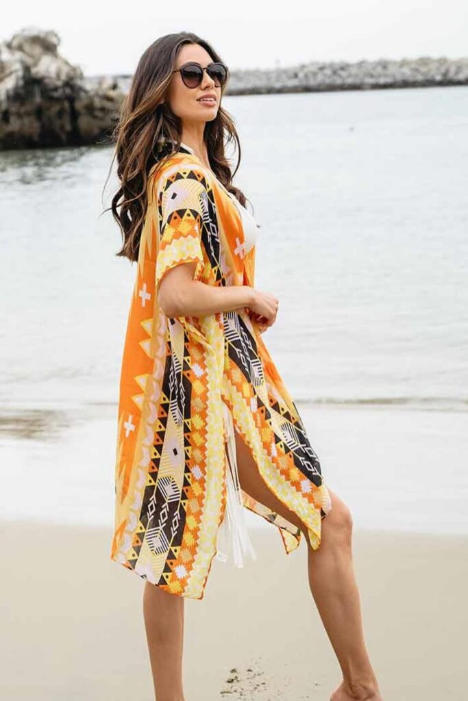 What to Wear to the Beach Caftans, kimonos as chic cover-ups