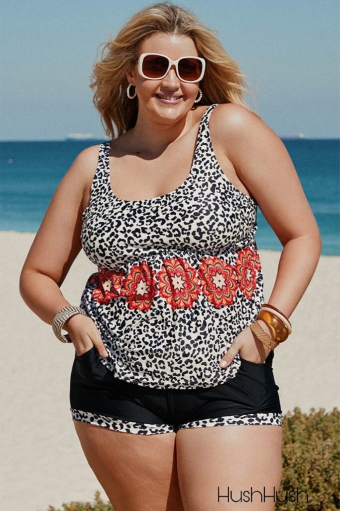 What to Wear to the Beach Printed swimsuits - florals, animal prints