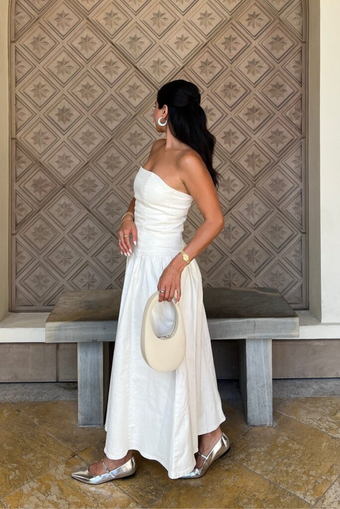 Elegant Strapless Maxi Dress