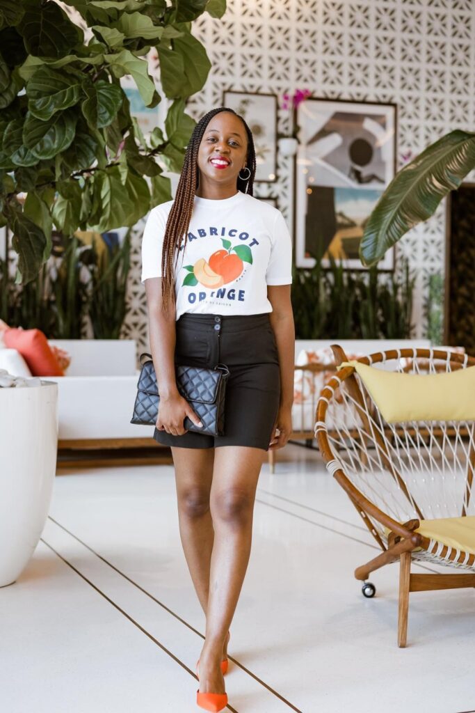 Graphic Tee and Heels