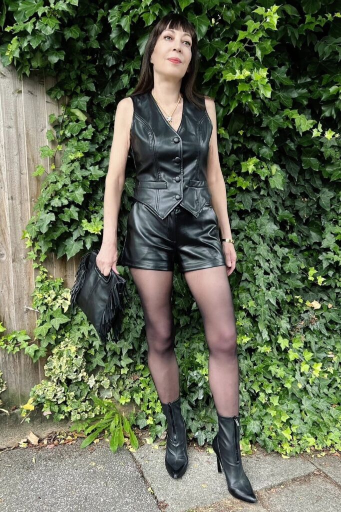 Edgy Leather Ensemble