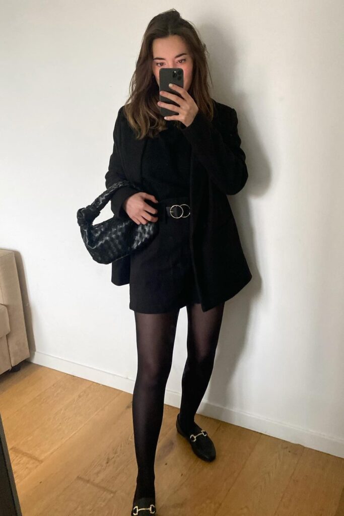 Sophisticated Coat and Loafers