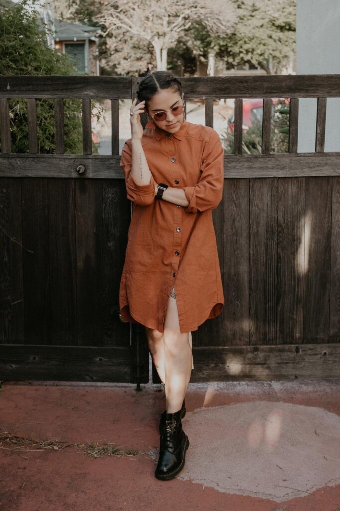 Button-Up Shirt Dress