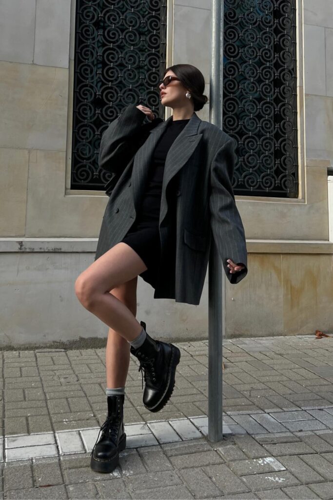 Oversized Blazer as a Dress