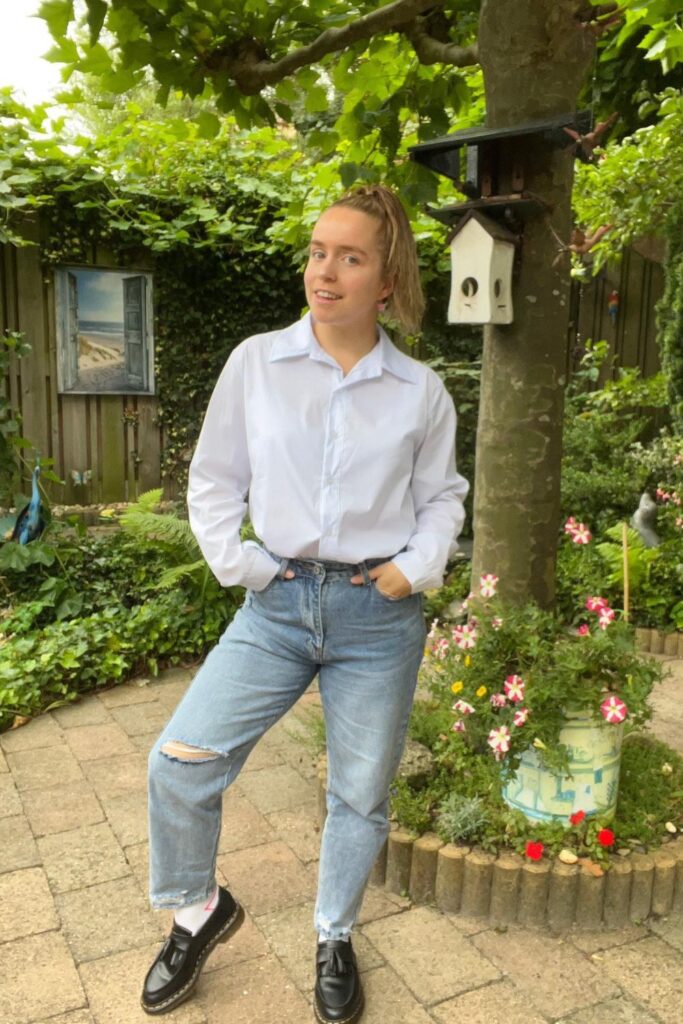 Light Blue Jeans and Loafers