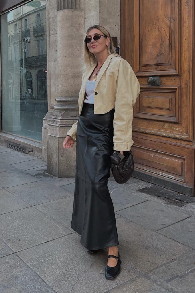 Long Skirt + Cropped Jacket