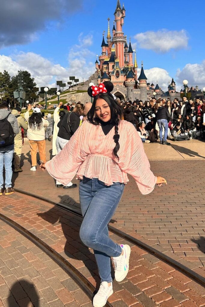 Blue Jeans with Minnie Mouse Ears