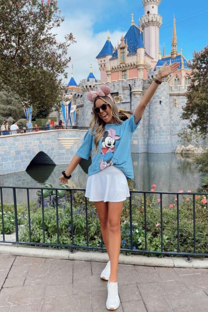 Mickey Mouse Tee with Tennis Skirt