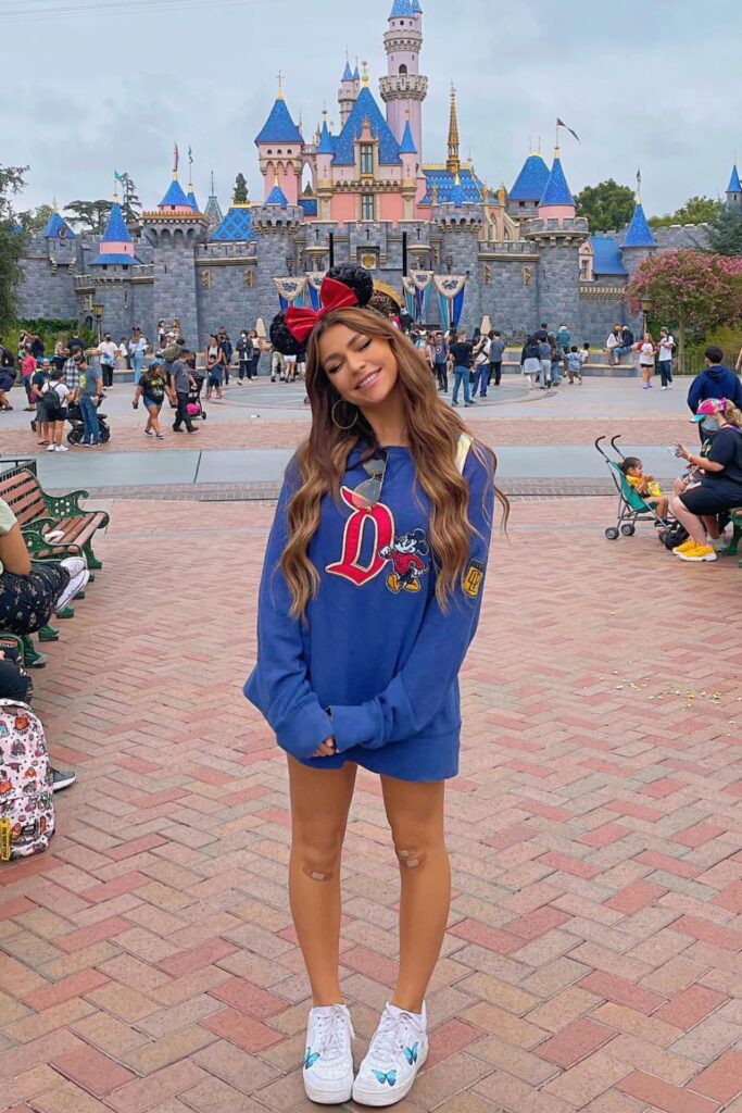 Mickey Mouse Sweatshirt Dress and Sneakers