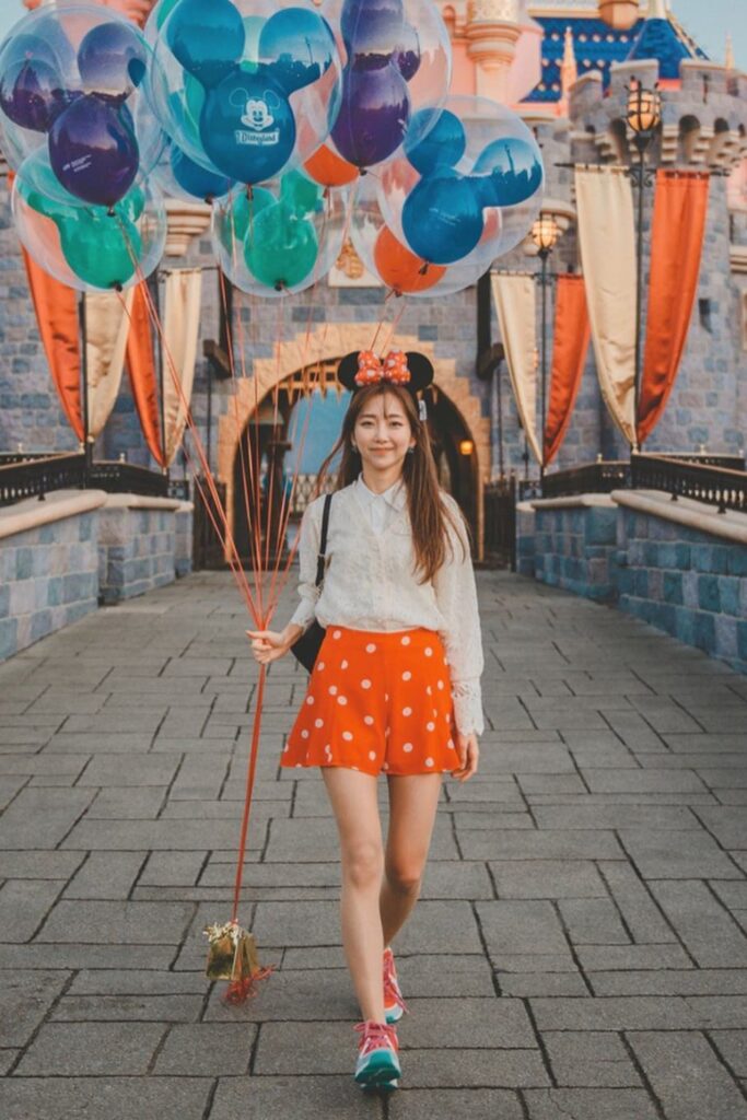 Polka Dot Skirt with Mickey Ears