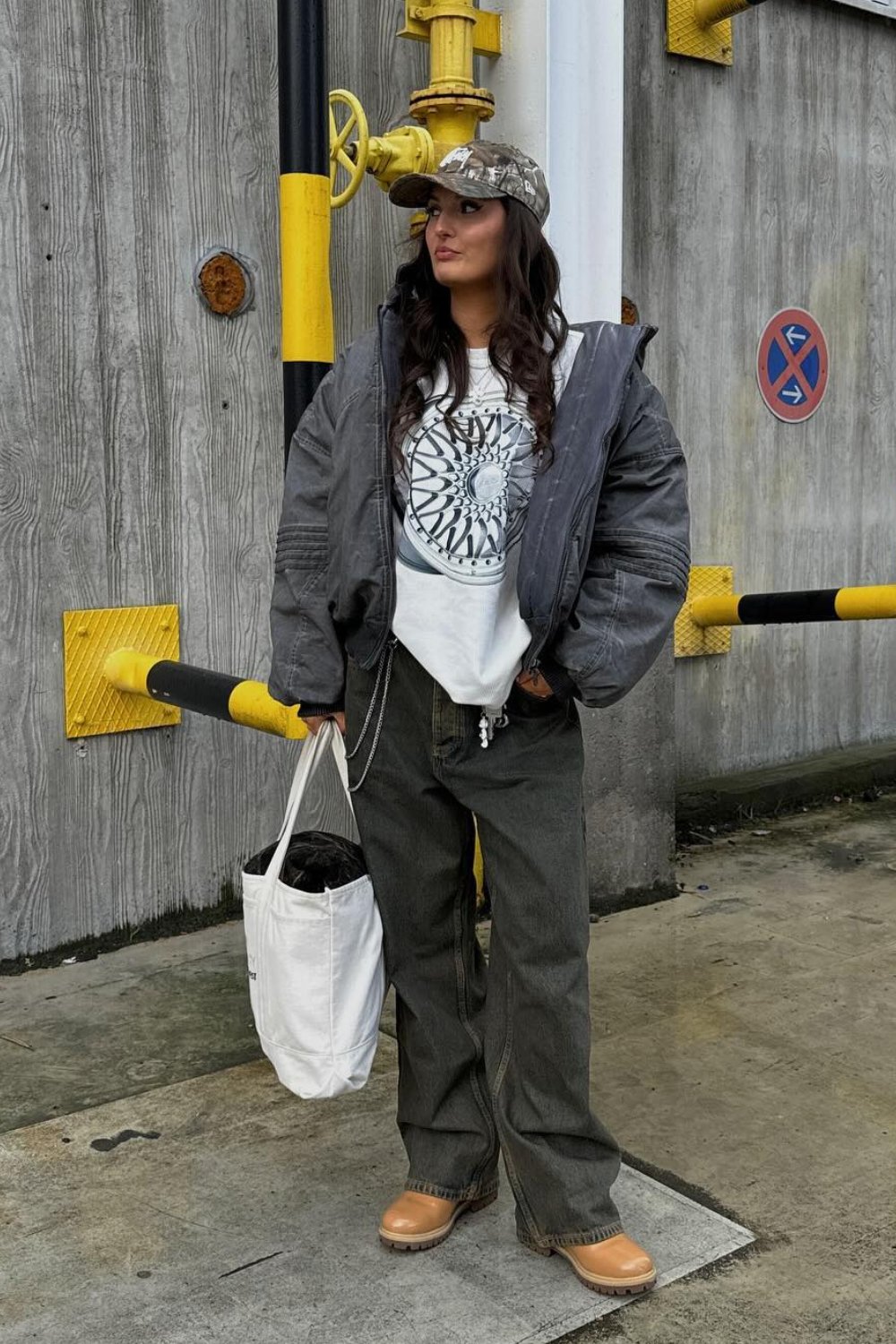 Oversized Gray Jacket and Pants