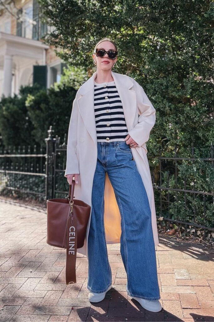 Long Coat and Stripes