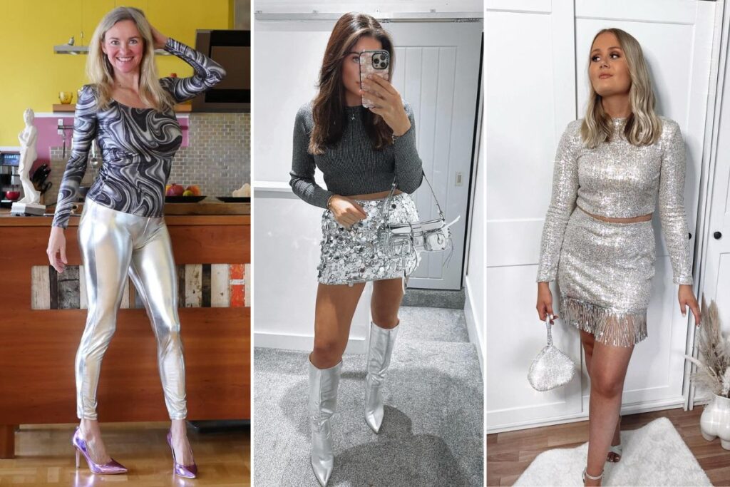 silver outfit ideas