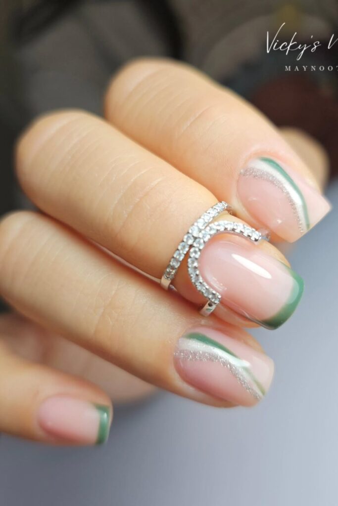 Green-French-Tip-Nails