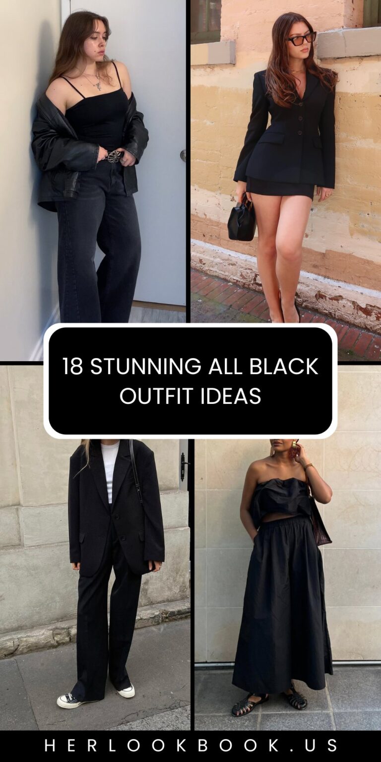 18 Stunning All Black Outfit Ideas