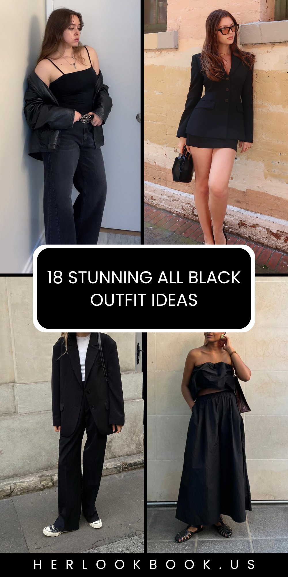 18 Stunning All Black Outfit Ideas