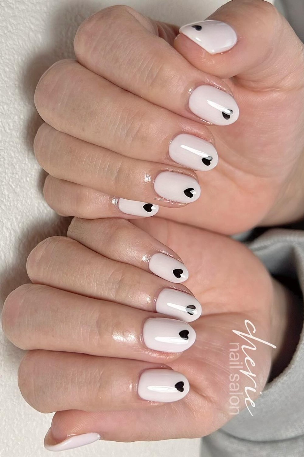 White With Black Hearts